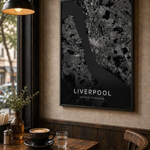 Liverpool map wall art — Listing image 03 — flat