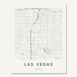 Las Vegas map wall art — Listing image 03 — flat