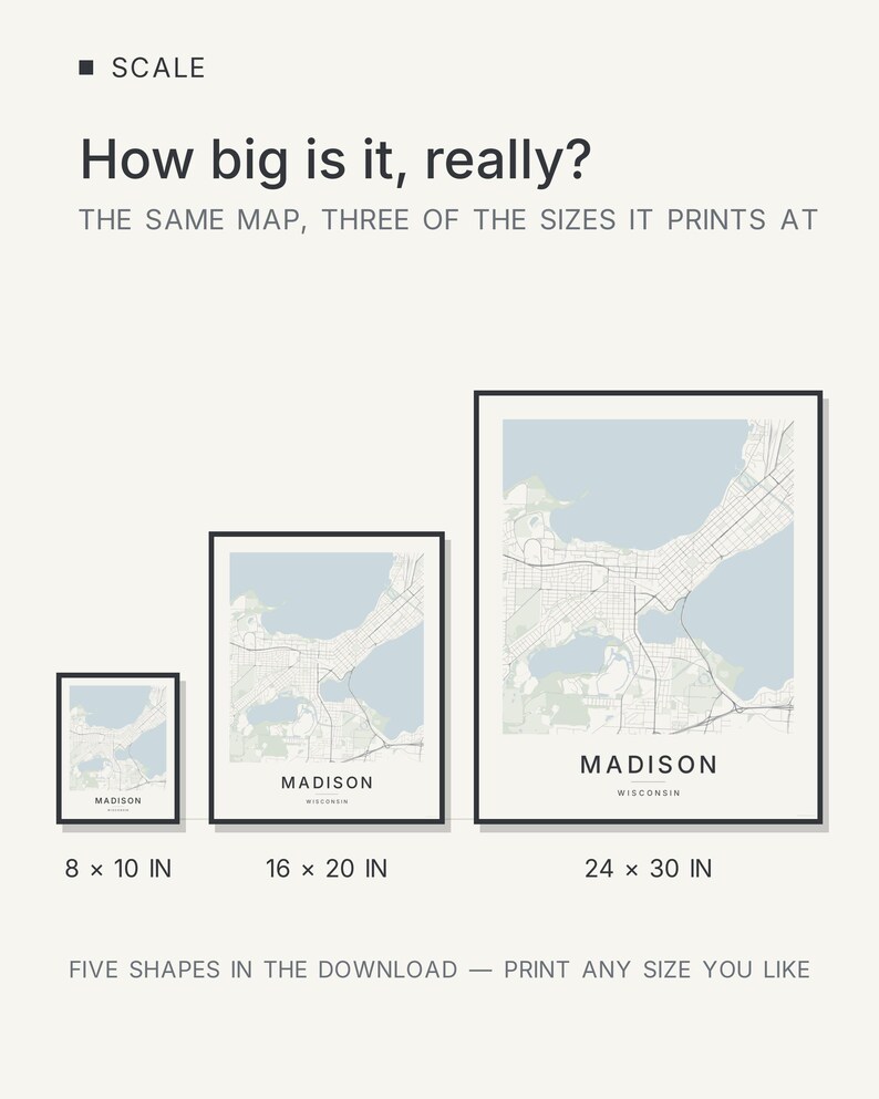 Madison map wall art — Listing image 08 — hero dark