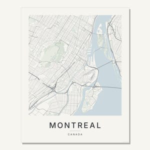 Montreal map wall art — Listing image 03 — flat
