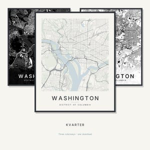 Washington map wall art — Listing image 01 — hero