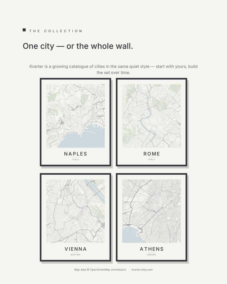 Naples map wall art — Listing image 07 — gallerywall