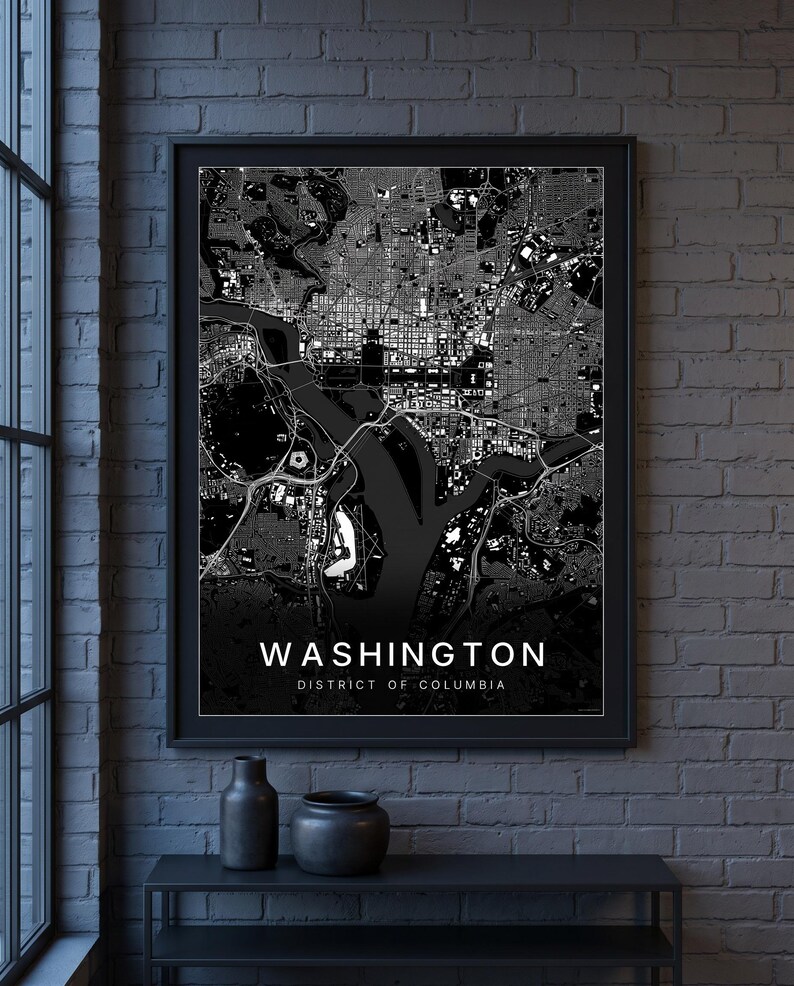 Washington map wall art — Listing image 05 — whatyouget
