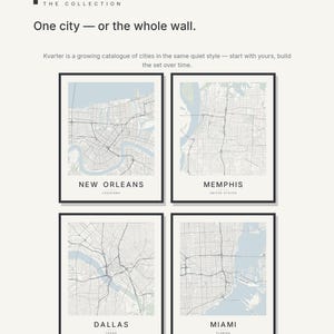 New Orleans map wall art — Listing image 07 — gallerywall