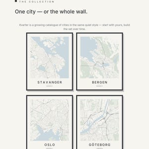 Stavanger map wall art — Listing image 07 — gallerywall