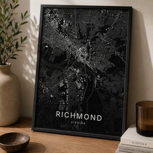 Richmond map wall art — Listing image 04 — detail