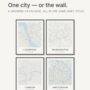 Liverpool map wall art — Listing image 03 — flat