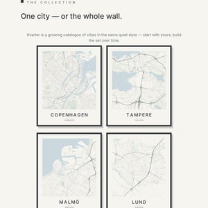 Copenhagen Map Print, Wall Art, Printable, Digital Download, City Map Poster, Scandi Decor, Housewarming Gift image 8
