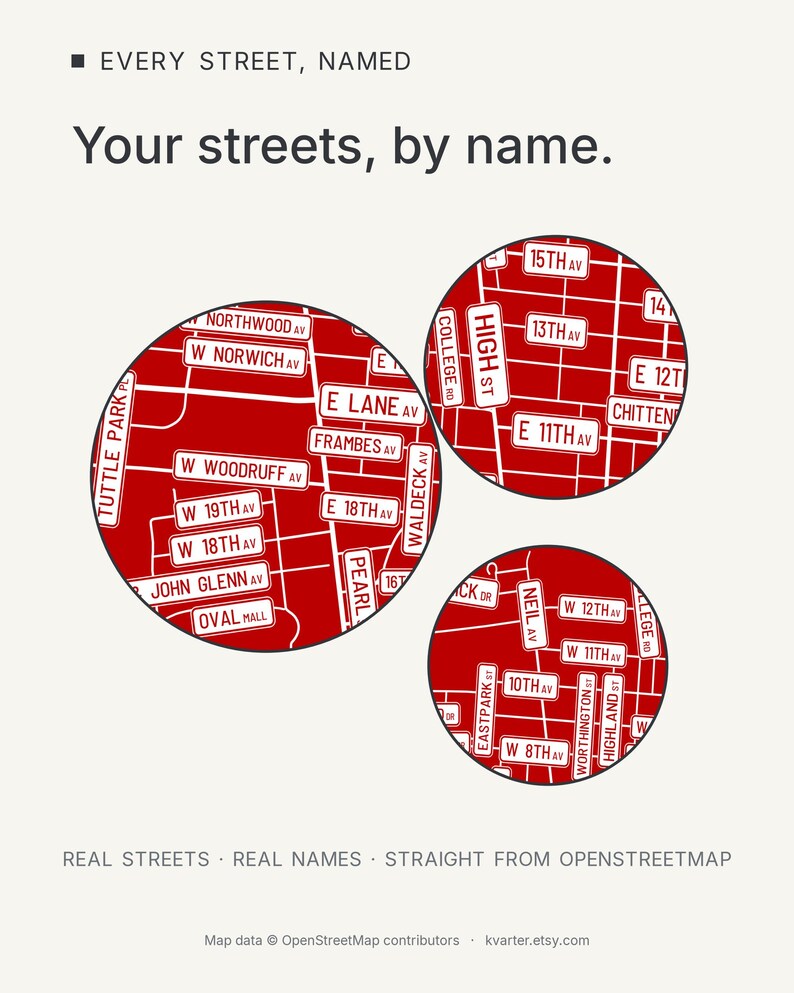Columbus map wall art — Listing image 03 — findstreet