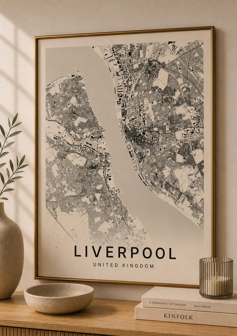 Liverpool map wall art — Listing image 07 — gallerywall