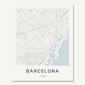 Barcelona map wall art — Listing image 03 — flat