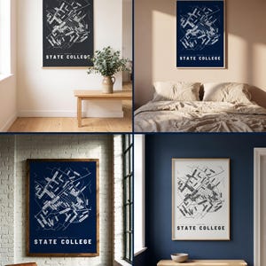 State College map wall art — Listing image 02 — rooms