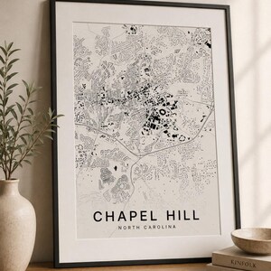 Chapel Hill map wall art — Listing image 07 — gallerywall
