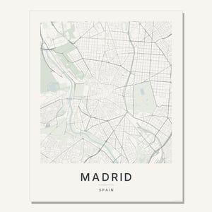 Madrid map wall art — Listing image 03 — flat