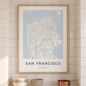 San Francisco map wall art — Listing image 03 — flat