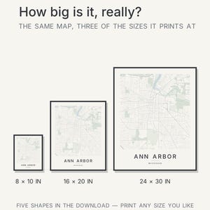 Ann Arbor map wall art — Listing image 08 — hero dark