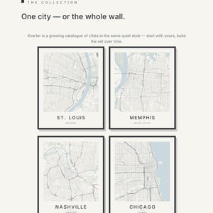 St. Louis map wall art — Listing image 07 — gallerywall