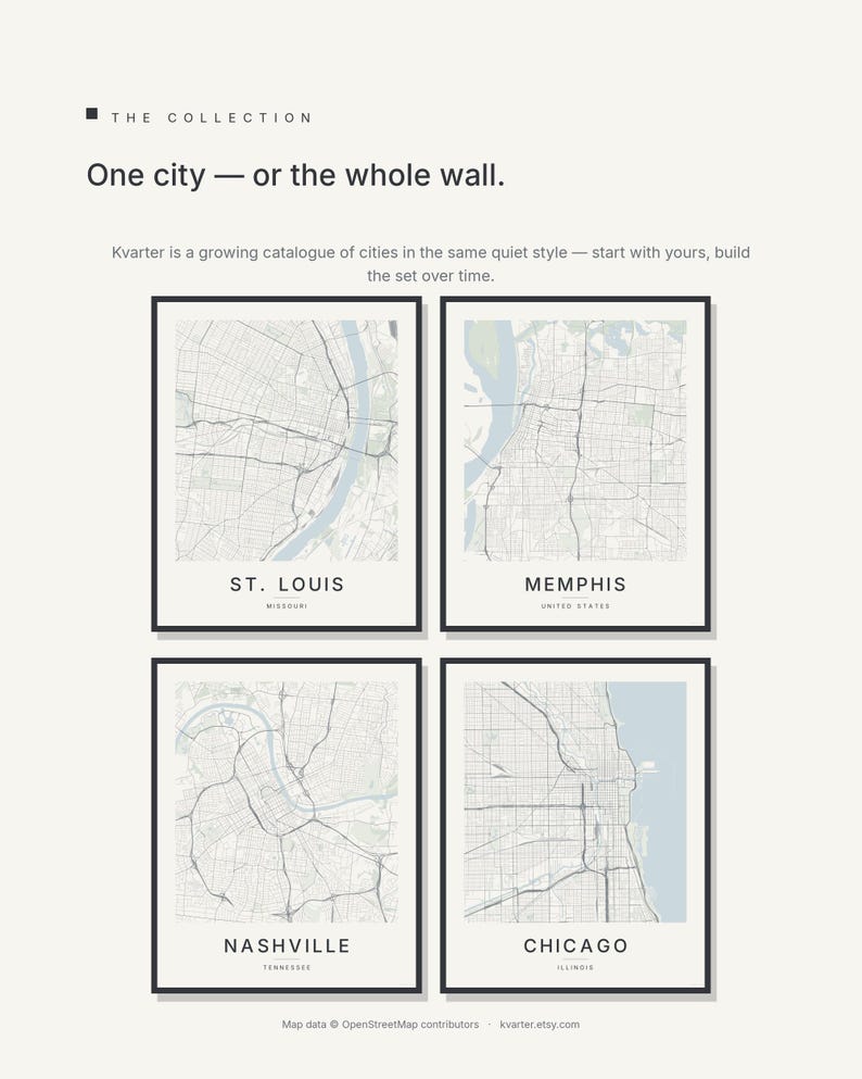St. Louis map wall art — Listing image 07 — gallerywall