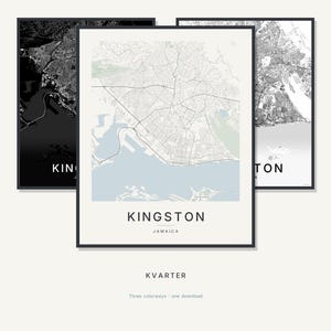 Kingston map wall art — Listing image 01 — hero