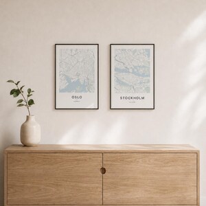 Halmstad Map Print, Wall Art, Printable, Digital Download, Minimalist City Map Poster, Scandi, Housewarming Gift image 8