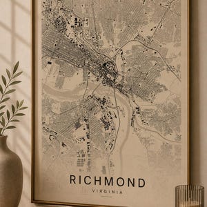 Richmond map wall art — Listing image 07 — gallerywall