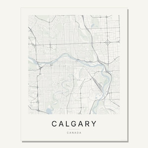 Calgary map wall art — Listing image 03 — flat