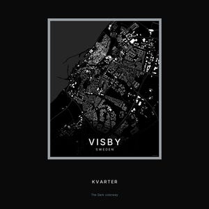 Visby Map Print, Wall Art, Printable, Digital Download, Minimalist City Map, Scandi Poster, Housewarming Gift image 9