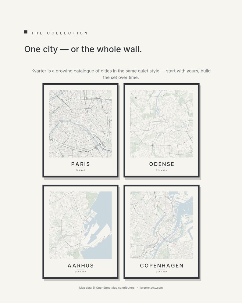 Paris map wall art — Listing image 09 — brand