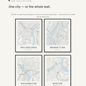 Philadelphia map wall art — Listing image 03 — flat