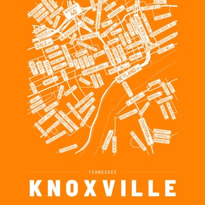 Knoxville map wall art — Listing image 04 — flat