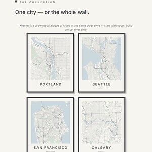 Portland map wall art — Listing image 07 — gallerywall