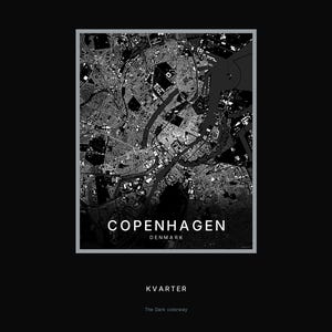 Copenhagen Map Print, Wall Art, Printable, Digital Download, City Map Poster, Scandi Decor, Housewarming Gift image 9