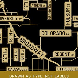 Boulder map wall art — Listing image 06 — platecraft