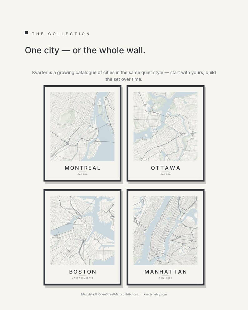 Montreal map wall art — Listing image 09 — brand