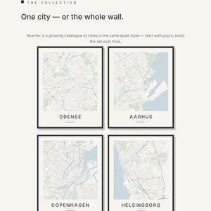 Odense map wall art — Listing image 07 — gallerywall