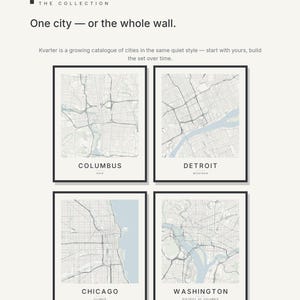 Columbus map wall art — Listing image 07 — gallerywall