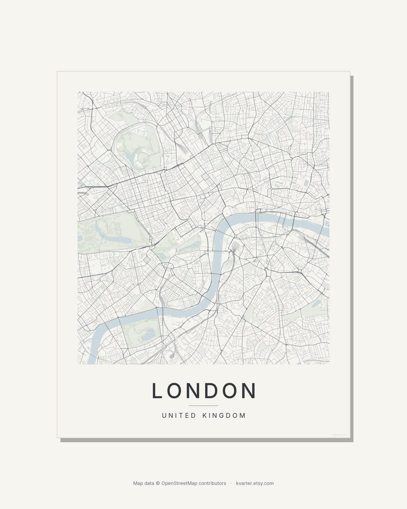 London map wall art — Listing image 03 — flat