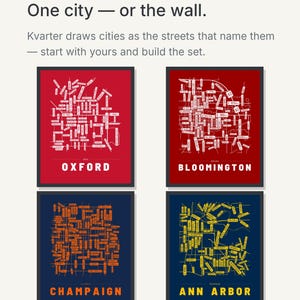 Oxford map wall art — Listing image 09 — theline