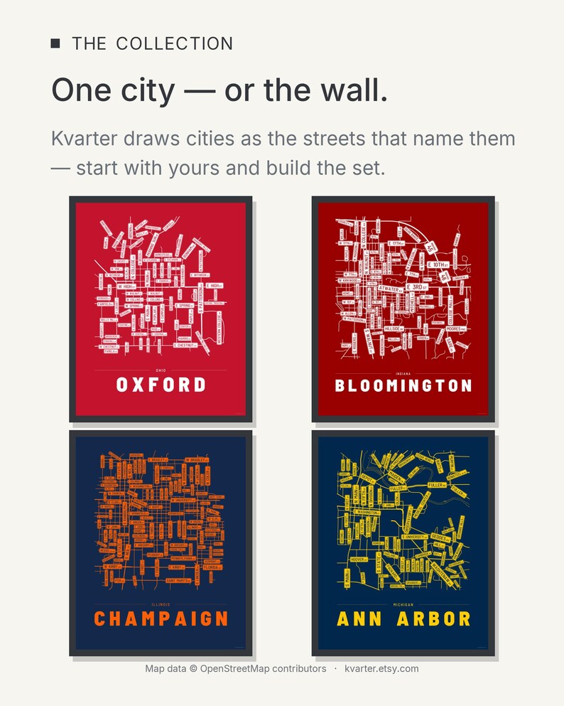 Oxford map wall art — Listing image 09 — theline