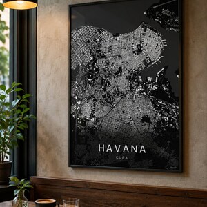 Havana map wall art — Listing image 03 — flat