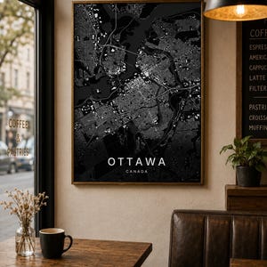 Ottawa map wall art — Listing image 04 — detail