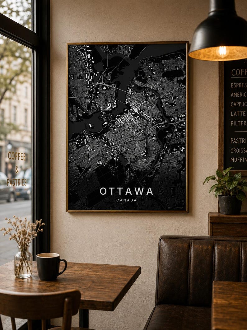 Ottawa map wall art — Listing image 04 — detail