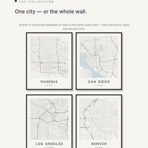 Phoenix map wall art — Listing image 07 — gallerywall