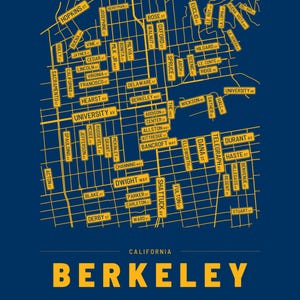 Berkeley map wall art — Listing image 04 — flat
