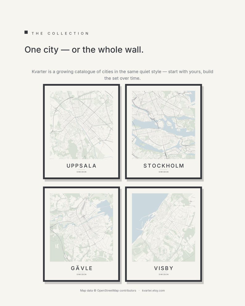 Mapa de Uppsala para imprimir, arte de parede para imprimir, download digital, pôster minimalista do mapa da cidade, decoração escandinava, presente de boas-vindas imagem 7