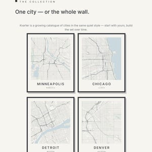 Minneapolis map wall art — Listing image 07 — gallerywall