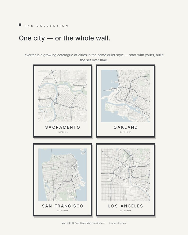Sacramento map wall art — Listing image 09 — brand