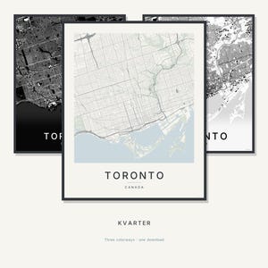 Toronto map wall art — Listing image 01 — hero