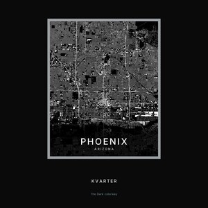 Phoenix map wall art — Listing image 08 — hero dark
