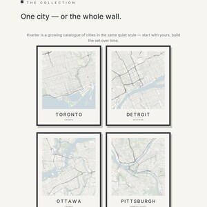 Toronto map wall art — Listing image 07 — gallerywall